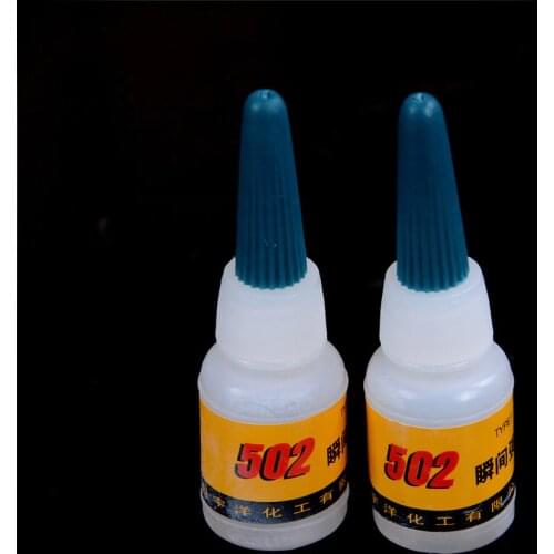 502 Strong Glue Handmade DIY Super Glue Jewelry Paste Plastic Toy Metal Special Drying Transparent Glue 3 Seconds quick-dry 2Pcs