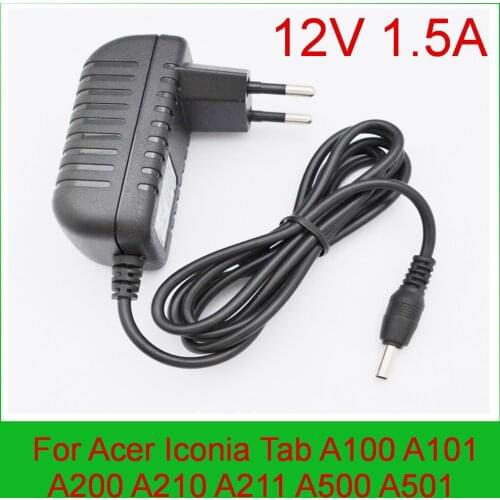 1PCS AC 100V-240V Converter Adapter DC 12V 1.5A Power Supply For Acer A100 A501 PSA18R-120P AP.0180P.002 AP.0180P.003 Supply
