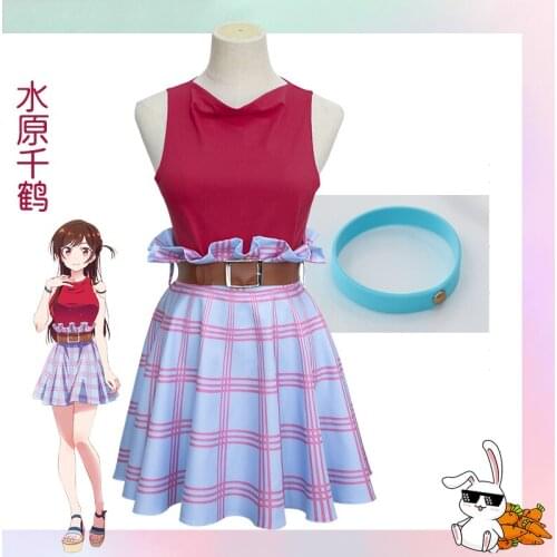 Anime Rent a Girlfriend Ichinose Chizuru Nanami Mami Sakurasawa Sumi Cosplay Costumes lovely Dress Top Skirt Clothes Halloween