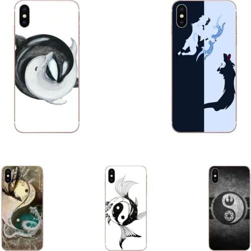 For LG G5 G6 K10 K40 K8 Q60 K50 Q7 Q6 LG G7 ThinQ V40 V30 V20 V10 2018 Power 2 3Q Stylus Soft Print Phone Chinese Yin Yang Fish