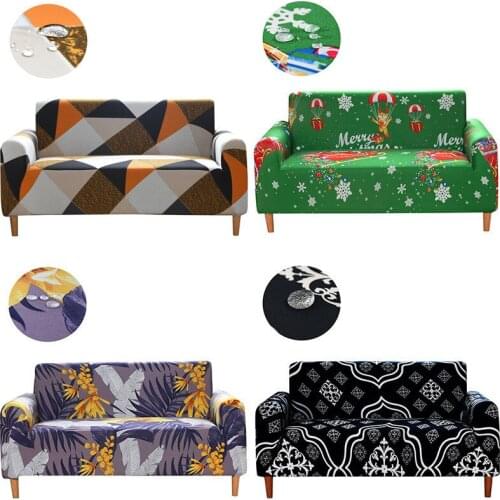 Elastic White Sofa Cover Stretch Tight Wrap All-inclusive Sofa Covers for Living Room Couch Cover Chair Sofa Cover Pillow Case