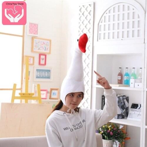 Hot Sale Old Goose Headgear Hat Photo Props Photo Props Plush Headgear PP Cotton