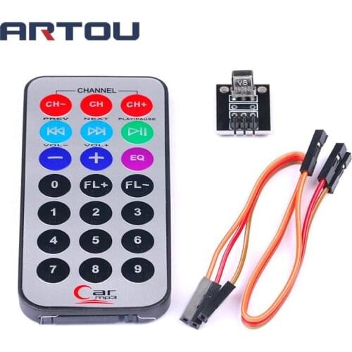 1LOT Infrared IR Wireless Remote Control Module Kits DIY Kit HX1838 For Arduino Raspberry Pi