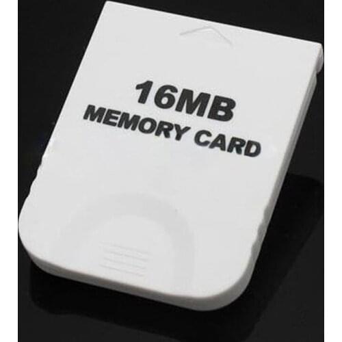 Practical White Game 16MB Memory Card Block for Nintendo Wii Gamecube GC Game System Console For Saving Game Office Data