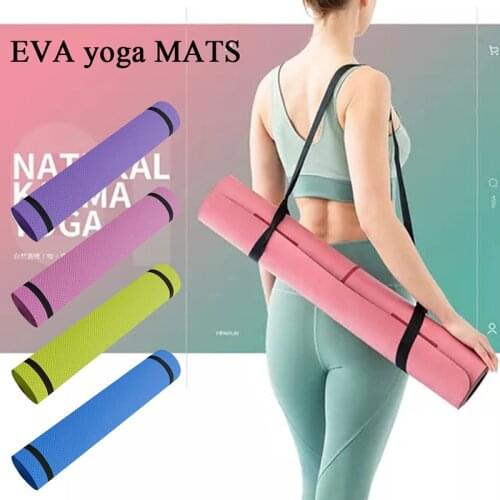 Yoga Mat -skid Sports Fitness Mat 3MM-6MM Thick EVA Comfort Foam Yoga Mat for Exercise, Yoga, and Pilates