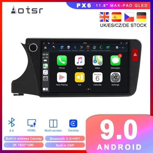 Max-PAD For Honda City Honda Greiz 2015-2018 Android 9.0 PX6 Car DVD player GPS Navigation Auto radio Multimedia player HeadUnit