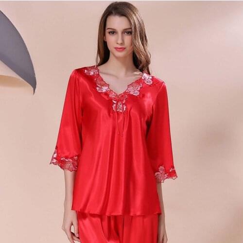 Женские атласные пижамы MIXCUBIC China At AliExpress