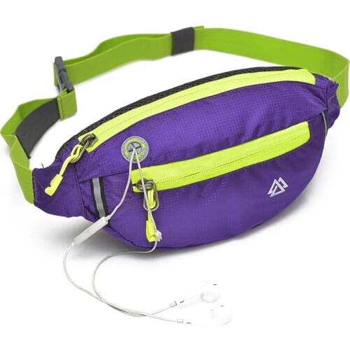 Nylon Outdoor Running Waist Bag Jogging Sports Portable Waterproof Cycling Hiking Bag Phone anti-theft Pack Belt Sport Bag