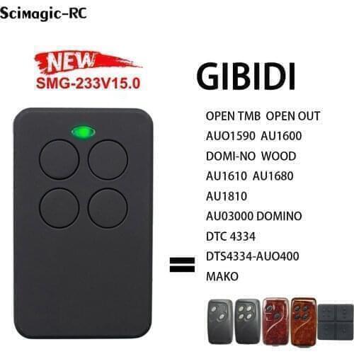 GIBIDI garage door remote control 433MHz rolling code GIBIDI AU1600 AU1610 AU1680 AU1810 garage command 433.92MHz door
