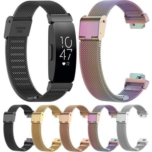 2020 New Bracelet Strap For Fitbit inspire inspire HR Metal Stainless Steel Band Buckle For Fitbit inspire inspire HR Correa