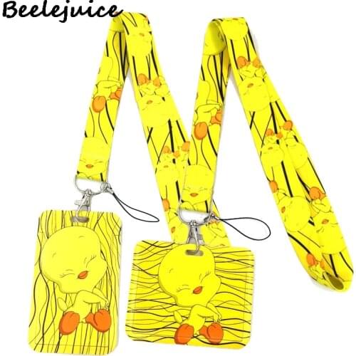 Funny Yellow Lovely Ducks Lanyard Neck Strap Art Fashion Lanyards Bus ID Name Work Card Holder Accessories Decorations Kids Gift