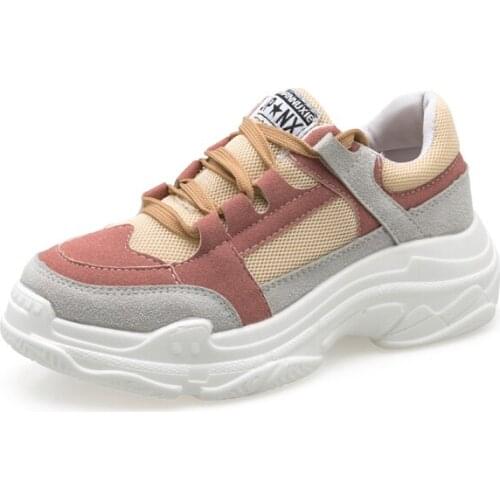 Old shoes female sponge cake thick-soled shoes increased shoes sports shoes womens shoes net red running shoes