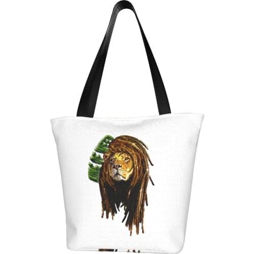Lion Braid Rastafa Rireggae Shopping Bag Aesthetic Cloth Outdoor Handbag Female Fashion Bags