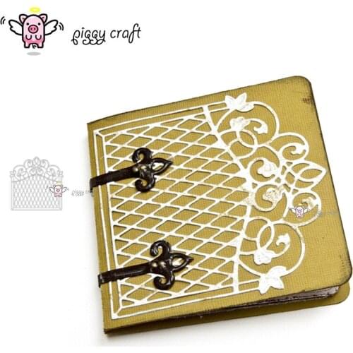 Piggy Craft metal cutting dies cut die mold Lace frame decoration Scrapbook paper craft knife mould blade punch stencils die