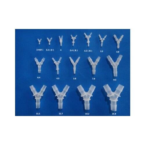 Y type tee three heads are of the same size hose plastic The pagoda joint