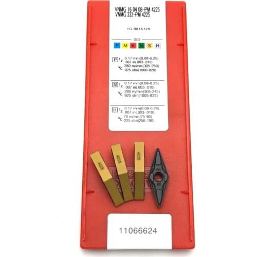 Carbide insert VNMG160408 PM 4225 External turning tool Lathe cutting tool High quality machine tool parts turning tools