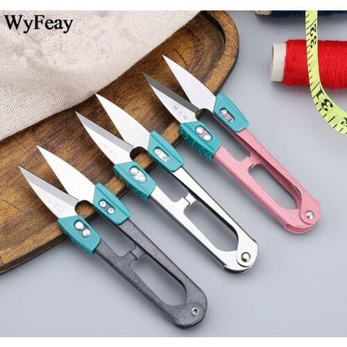 U.Yarn Scissors Non-slip Buckle Cutting Sewing Thread Shears DIY Cross-stitch Embroidery Tailors for Fabric Supplies Needlework