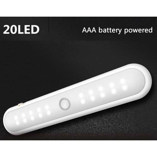 Smart Feeling 20led Wardrobe Light Mini Human Infrared Sensing Cabinet Light Built-in Magnet under cabinet light bedroom leds