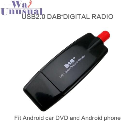 USB 2.0 DAB+ Car Radio Tuner Receiver for Android Navigation USB stick DAB box for Universal Android Car DVD Player