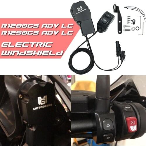 For BMW R1200GS ADV LC R1250GS 2013-2019 Waterproof Electric Windshield Windscreen Elevator Remote Control Switch Modified Part