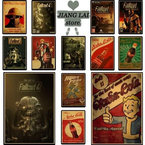Vintage Posters Rock Fallout Game Anime Wall Home Decoration Retro Poster wall decor vintage prints