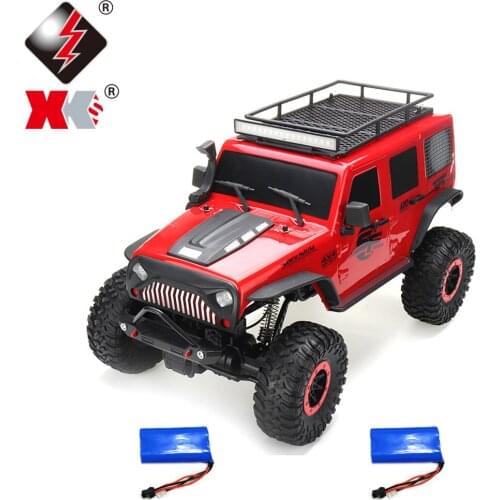 Wltoys 104311 1/10 2.4G 4X4 Crawler RC Car Desert Mountain Rock Vehicle Models With Two Motors LED Head Light Two Battery