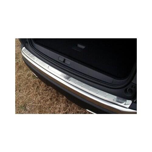 Stainless Outer Rear Sill Bumper Cover Plate 1pcs For Peugeot 3008 GT 2016-2019