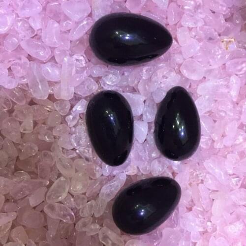 1 pcs drop shipping Natural black obsidian Crystal gemstone egg reiki healing chakra crystal yoni egg wholesale