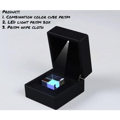 20*20*20mm of Light Cube A Gift From Optical Science Prism Creative Ornaments Optical Prism Cube Prism High Energy Standard