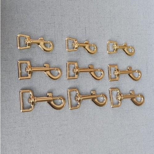 20 Pcs/Pack 15mm 20mm 25mm Gold Carabiner Seat Belt Loop Hardware Dog Leash Straps Lobster Clasps Sewing DIY Accessory Clip Hook
