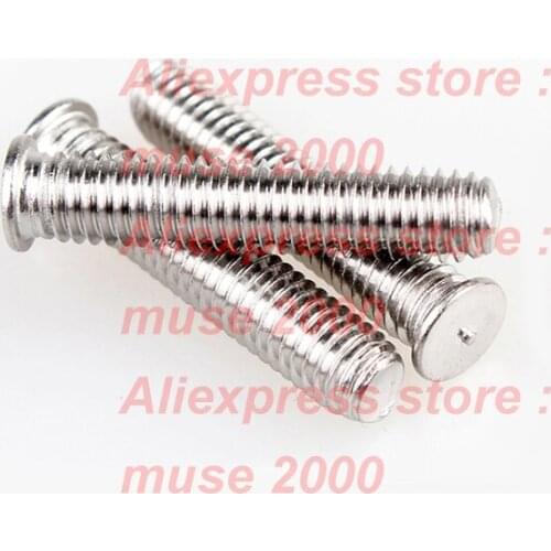 304 stainless steel M8 M10 x10 12 16 20 25 30 35 40 45 50 mm Welding Studs screw thread capaciter discharge welding board bolt