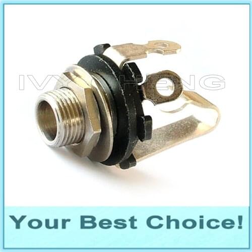 5pcs Standard Open Frame 6.35mm 1/4" Stereo Jack Socket Audio Jack for guitar pedal/amp/ diy