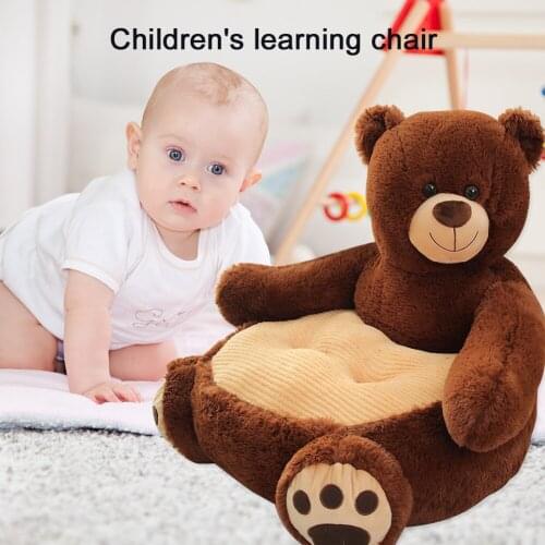 Baby Learning To Sit Sofa Cover Crystal Velvet Chair Seat Skin No Inner Learning To Sit Plush Chair Seat Case