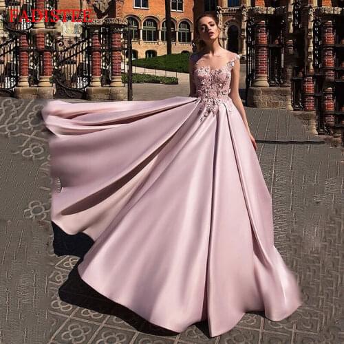 Lace Elegant 3D-flowers Button Vestidos De Fiesta De Noche Prom Party Evening Dresses Robe De Soiree Autumn Luxury