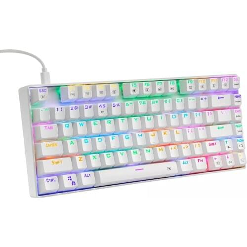 Dual Mode no key mechanical gaming keyboard, compact e-yooso design, RGB backlit Outemu switch, detachable cable