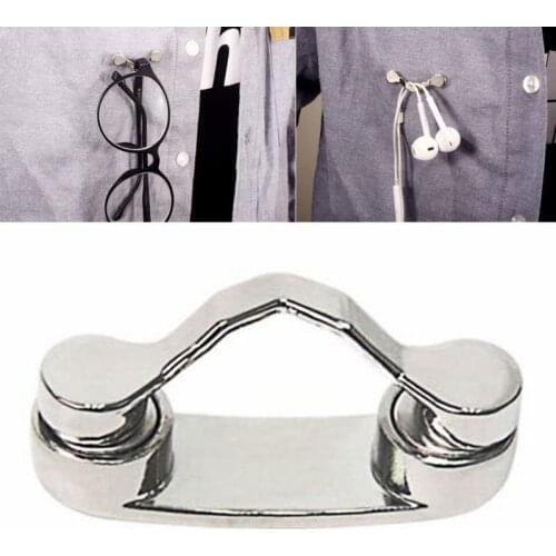 Fashion Multi-function Portable Clothes Clip Magnetic Hang Buckle Magnet Glasses Headset Line Clips Drop Ship