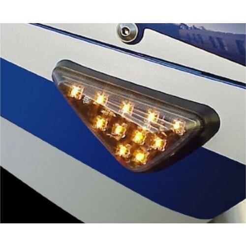 Motorcycle Smoke LED Flush Mount Turn Signals Blinker Light for Honda CBR F4i 600RR 929RR 954RR 1000RR