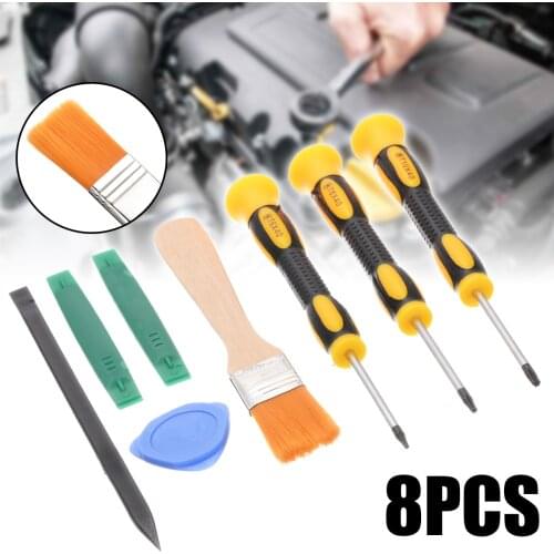 8Pcs/Set Torx T8 T6 T10 Screwdriver Opening Prying Tool Set Repair Tool Kit Screwdriver Cleaning Brush For Xbox One 360 PS3 PS4