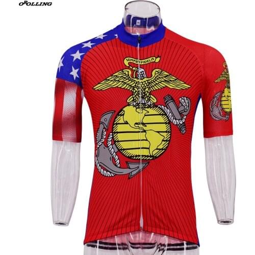 New Classical NATIONAL USA Team Maillot Cycling Jersey Customized Orolling Tops