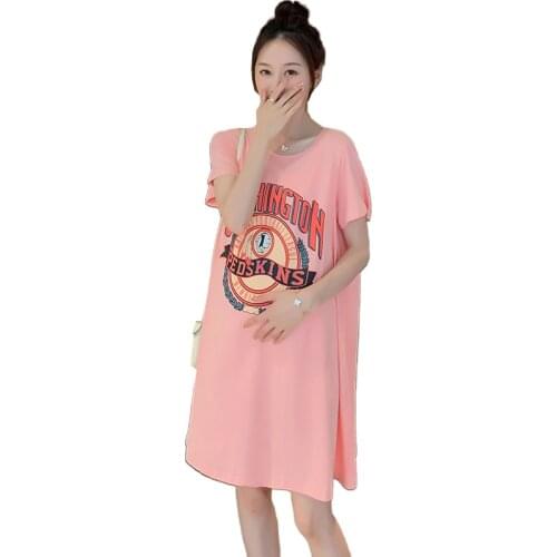 Maternity Clothes for Pregnant Women Summer Dress Woman Dress Cute Cartoon Loose Casual Womens Dresses Women Pregnancy Dresses
