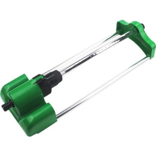 1PC Aluminium 18 Jets Oscillating Lawn Sprinkler Watering Garden Pipe Hose Water Flow for Garden Lawn Large Area Irrigation