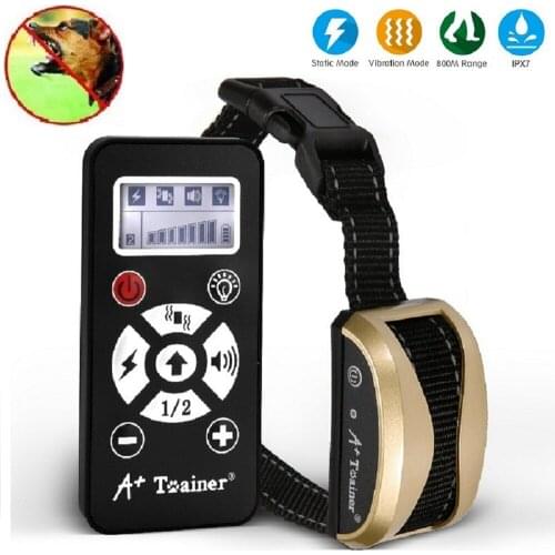 Pet Dog Training Collar Rechargeable Waterproof 800 Yards Range Remote with Vibration and Shock Electronic Collar For Dogs