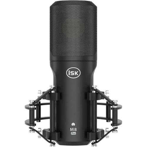ISK M8 Pro Professional Recording Condenser Microphone Metal Detachable Shock Frame,Karaoke/Stage Performance/Studio Recording