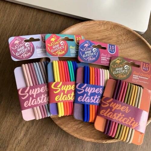 Simple Girl Hair bands Candy Color large Elastic Rubber Band Hair band girl Bold Headband Scrunchie Hair Accessories for hair