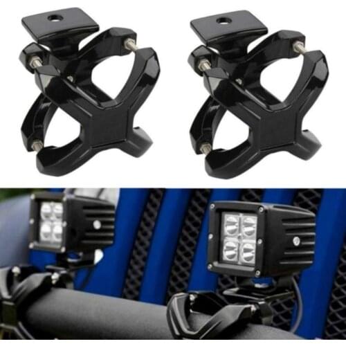 Adjustable Mounting Bracket for Car Led Work Light Bar 2Inch 3Inch Round Bull Bar Bumper Tube Mount Clamp Holder Offroad RV