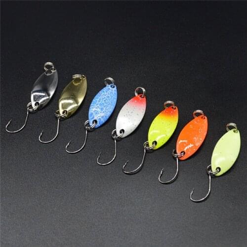 Fishing Accessories 5Pcs Color Spoon Type Horse Mouth Sequins 3cm2.5g Multicolor Road Sub-Bait Bait Fishing Lure Leurre peche 7