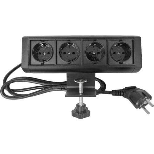 EU/UK/US Standard audio visual Socket same as pic aluminum alloy shelf sit-stand desk socket customized configuration with cable