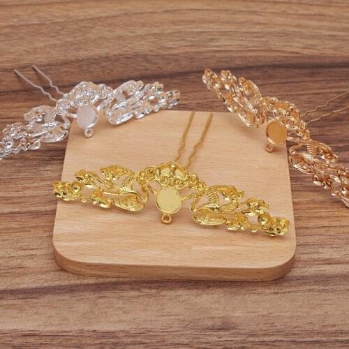 5pcs/lot 100*71mm Tiaras Hairpin Chinese Hair Sticks Wedding Bridal Hair Fork Hair Accessories For Women