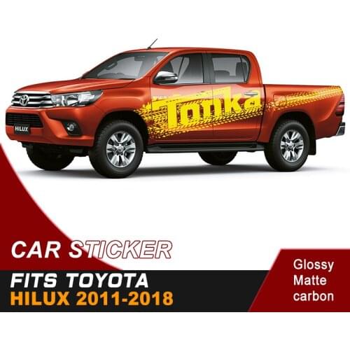 Car decoration 2 pieces Wheel marks stripe pickup Graphic Vinyl car sticker declas car accessories fit for toyota hilux