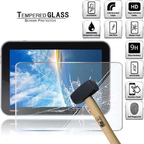 Tablet Tempered Glass Screen Protector Cover for Toshiba Regza AT703 10.1 Full Screen Coverage Anti-Scratch Screen